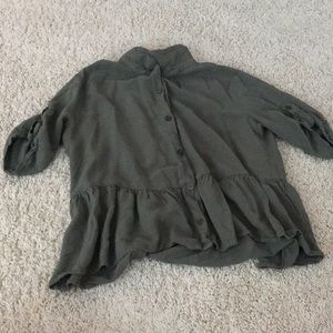 Army greens buttoned shirt